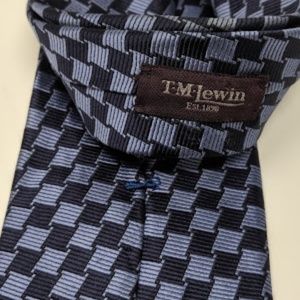 T.M. Lewin silk tie made in England